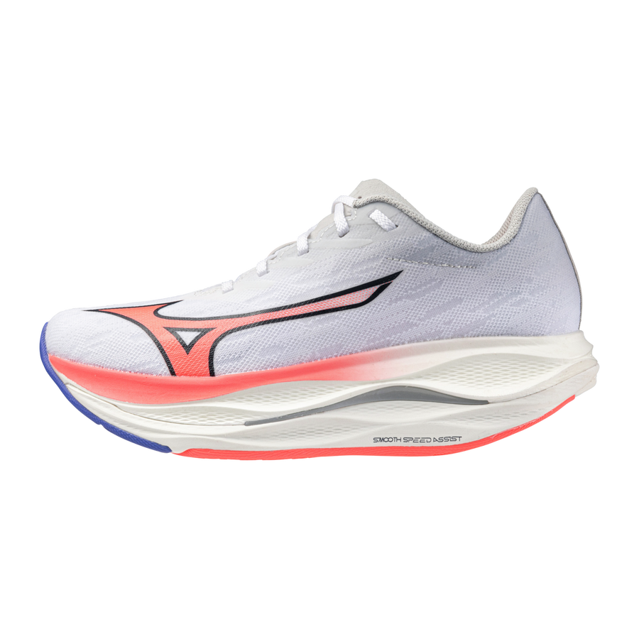 Mizuno WAVE REBELLION FLASH 3 White/Striking Coral/Iris Bloo